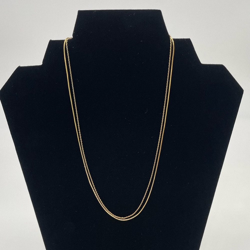 Gold Plated Layered Necklace